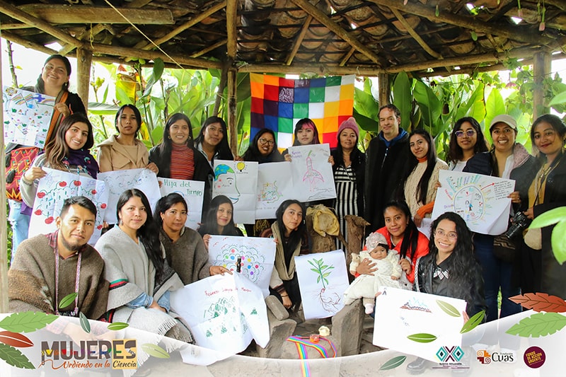 Training phase for Pastos indigenous women in the area of ​​climate change and gender.